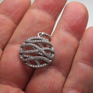 Sterling Silver Diamond Pendant